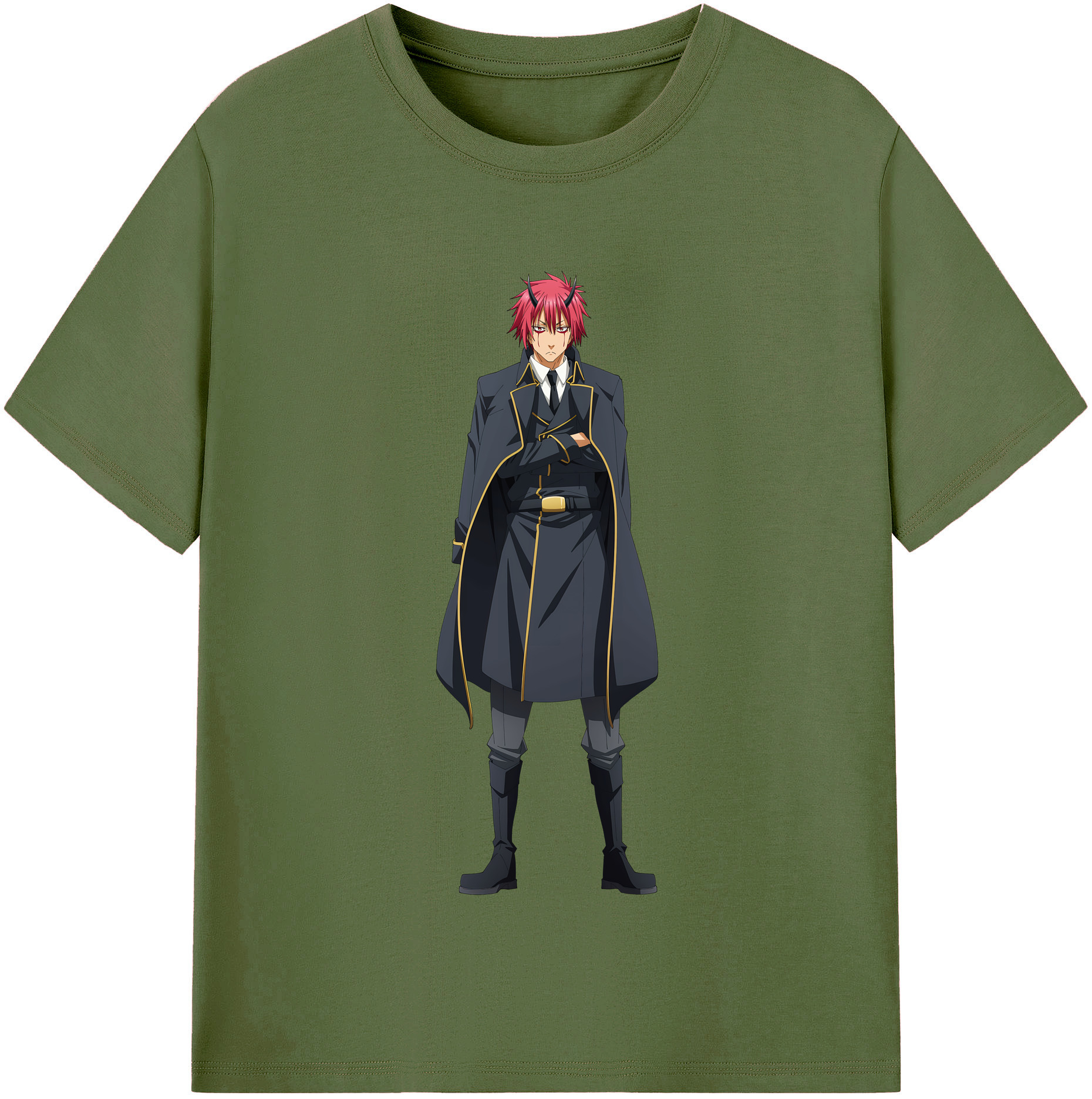 （画像用） 転スラ Regarding Reincarnated to Slime 綿100％半袖Tシャツ（フロントプリント）